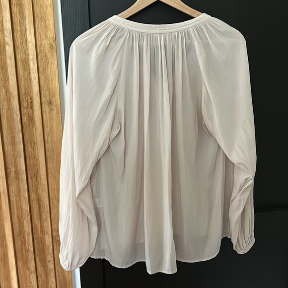 ALC tie Front Flowy Blush Pink Blouse. Size 0 - Picture 3 of 10